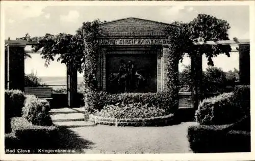 Ak Kleve am Niederrhein, Kriegerehrenmal, Ich hatte einen Kameraden
