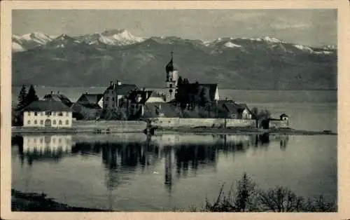 Ak Wasserburg am Bodensee Schwaben, Teilansicht