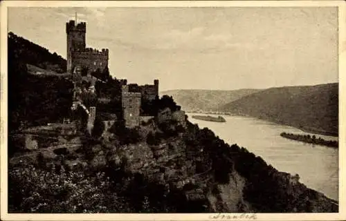 Ak Niederheimbach am Rhein, Burg Sooneck, Burg Sonneck