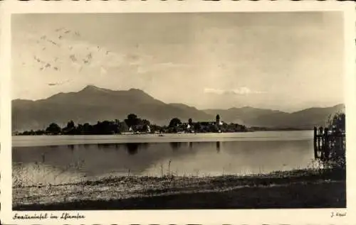 Ak Fraueninsel Chiemsee Oberbayern, Panorama