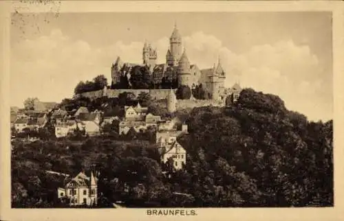Ak Braunfels an der Lahn, Panorama