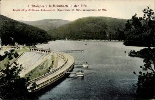 Ak Gemünd Schleiden in der Eifel, Urft-Talsperre