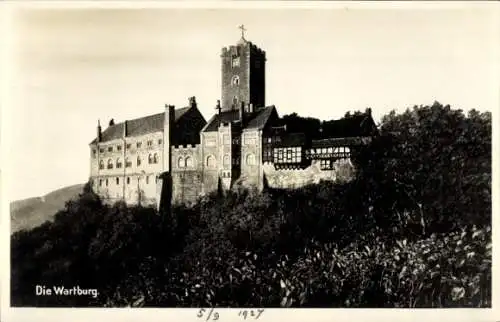 Ak Lutherstadt Eisenach in Thüringen, die Wartburg