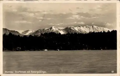 Ak Murnau am Staffelsee, mit Estergebirge