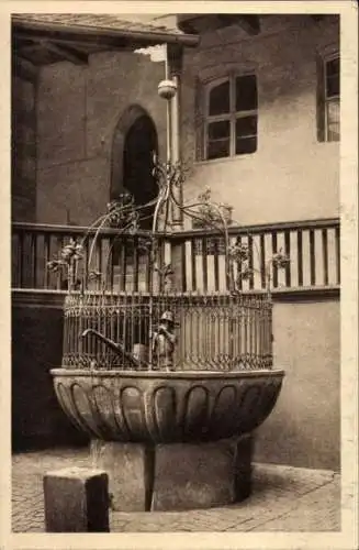 Ak Nürnberg, Brunnen im Heilig Geist Spital
