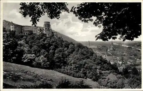 Ak Heidelberg am Neckar, Schloss, Panorama