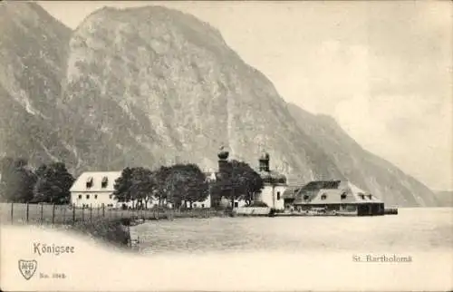 Ak Sankt Bartholomä Schönau am Königssee, Gesamtansicht