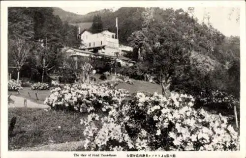 Ak Japan, Blick zum Hotel