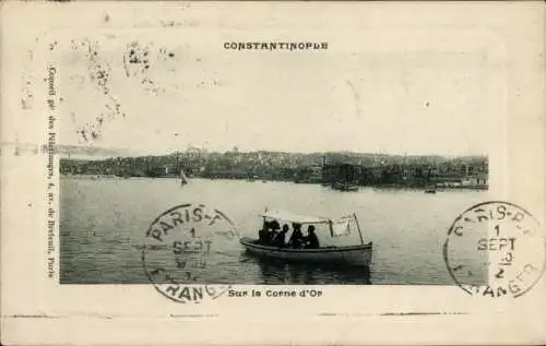 Passepartout Ak Konstantinopel Istanbul Türkiye, Goldenes Horn