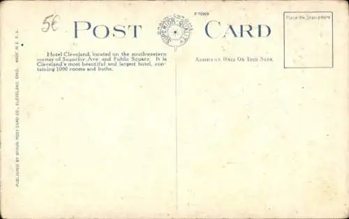 Ak Cleveland Ohio USA, Hotel Cleveland