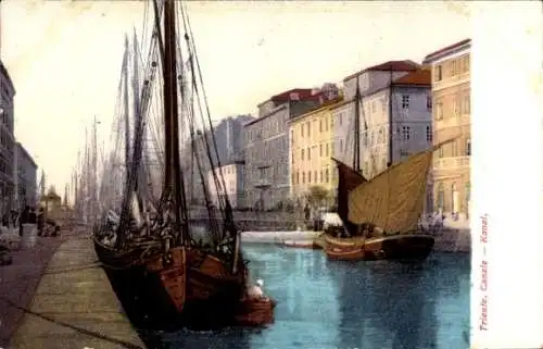 Ak Triest Trieste Friuli Venezia Giulia, Kanal