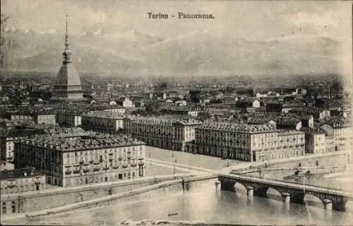 Ak Turin Turin Piemont, Panorama