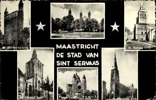 Ak Maastricht Limburg Niederlande, Kirchen, Friedhof