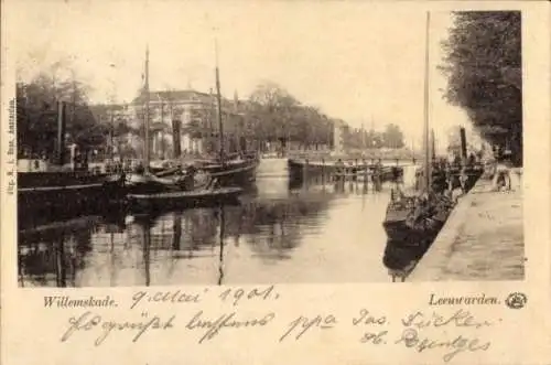 Ak Leeuwarden Fryslân Niederlande, Willemskade