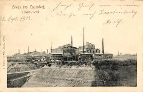 Ak Lägerdorf in Holstein, Zementfabrik
