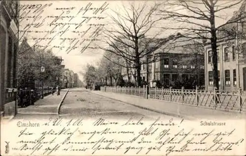 Ak Elmshorn in Holstein, Schulstraße