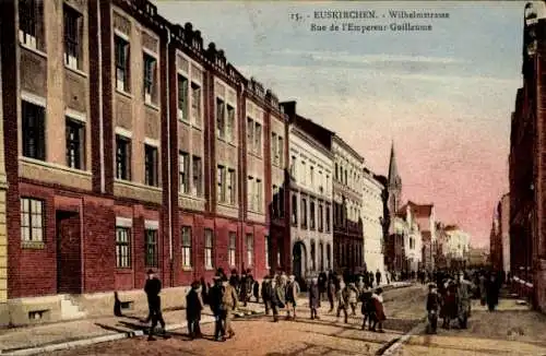 Ak Euskirchen in Nordrhein Westfalen, Partie in der Wilhelmstrasse, Kinder, Häuser