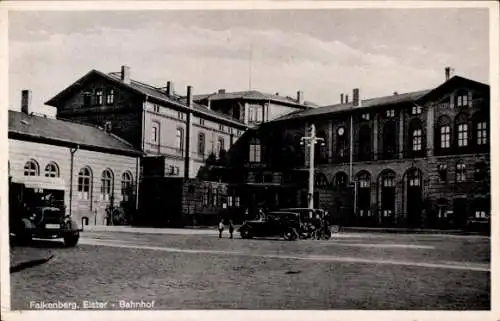 Ak Falkenberg an der Elster, Bahnhof