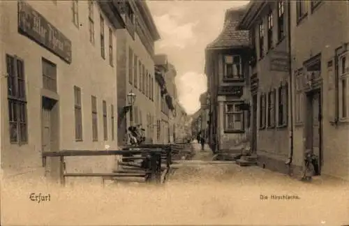 Ak Erfurt in Thüringen, Die Hirschlache