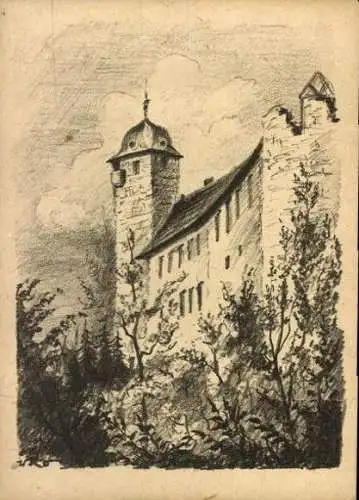 Set 6 Künstler Ak Kapellendorf Weimarer Land