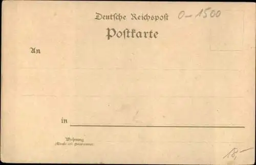 Litho Potsdam in Brandenburg, Pfingstberg, Schloss Babelsberg, Marmorpalais
