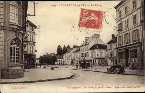 Ak Jouarre Seine et Marne, La Place