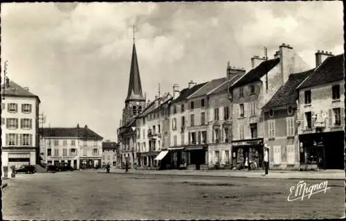 Ak Jouarre Seine et Marne, Grand Place