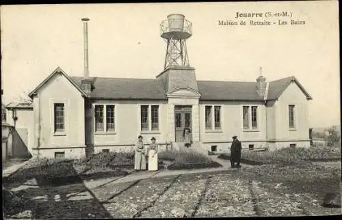 Ak Jouarre Seine et Marne, Maison de la Retraite, Les Bains