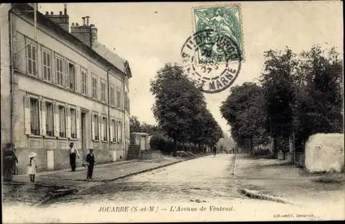Ak Jouarre Seine et Marne, Avenue de Venteuil