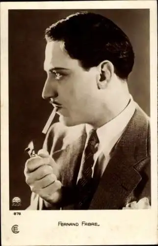 Ak Schauspieler Fernand Fabre, Portrait