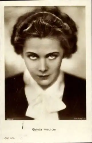 Ak Schauspielerin Gerda Maurus, Portrait