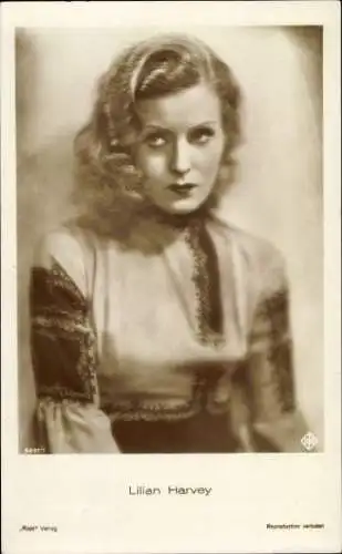 Ak Schauspielerin Lilian Harvey, Portrait