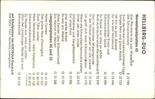 Ak Gesangsduo Anne und Kurt Eugen Leibersberger, Hellberg-Duo, Portrait, Autogramm