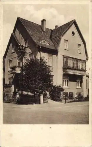 Ak Bad Nenndorf an der Weser, Haus Schaper, Bahnhofstraße 111 Ecke Poststraße