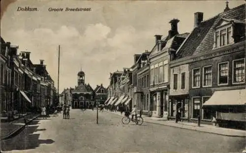 Ak Dokkum Dongeradeel Friesland Niederlande, Groote Breedstraat