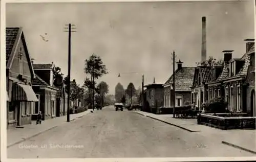Ak Surhuisterveen Fryslân Niederlande, Straßenpartie