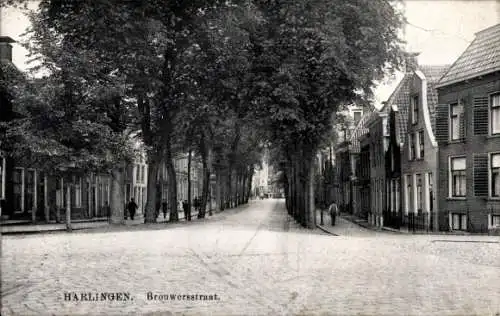 Ak Harlingen Fryslân Niederlande, Brouwersstraat