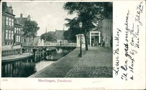 Ak Harlingen Fryslân Niederlande, Franekerend