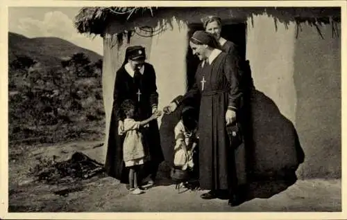 Ak Schönstätter Marienschwestern, Südafrika, Missionierung, Afrikanische Kinder