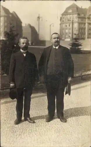 Foto Ak Berlin Charlottenburg, Zwei Männer, Portrait