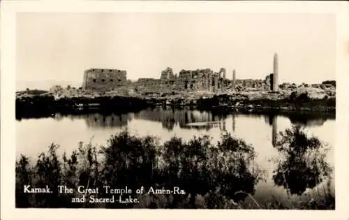 Ak Karnak Ägypten, Großer Tempe des Amen-Ra, Heiliger See
