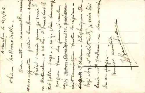 Ak Telfs in Tirol, Teilansicht, Kirche