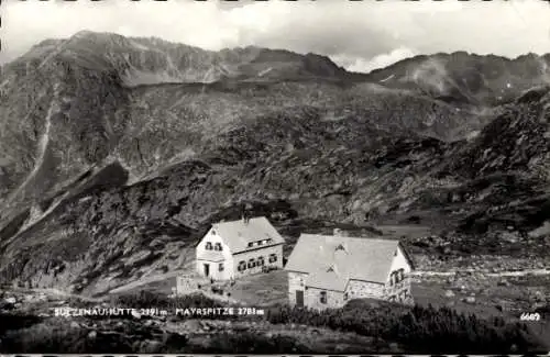 Ak Neustift im Stubaital in Tirol, Sulzenauhütte mit Mayrspitze