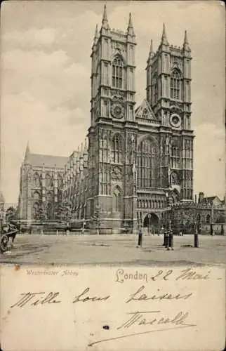 Ak City of Westminster London England, Westminster Abbey