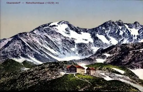 Ak Oberstdorf im Oberallgäu, Edmund Probst Haus, Nebelhornhaus