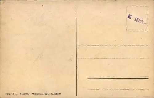 Ak Mittenwaldbahn, Vorbergtunnel Nr IV mit Lehnen und Kaiserstandviadukt, Purger 12619