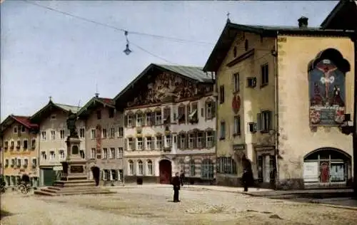 Ak Bad Tölz in Oberbayern, Marktstraße, Moralt- und Winzererhaus