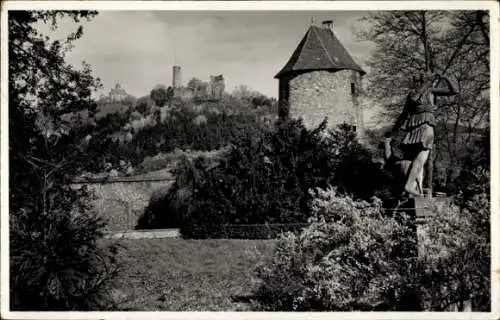 Ak Weinheim an der Bergstraße Baden, Turm, Teilansicht