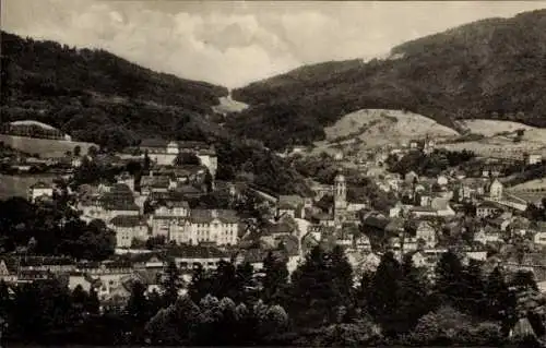 Ak Baden Baden am Schwarzwald, Blick vom Friesenberg, Gesamtansicht