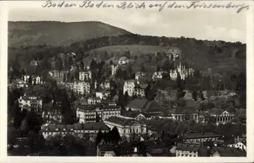 Ak Baden Baden am Schwarzwald, Friesenberg, Gesamtansicht